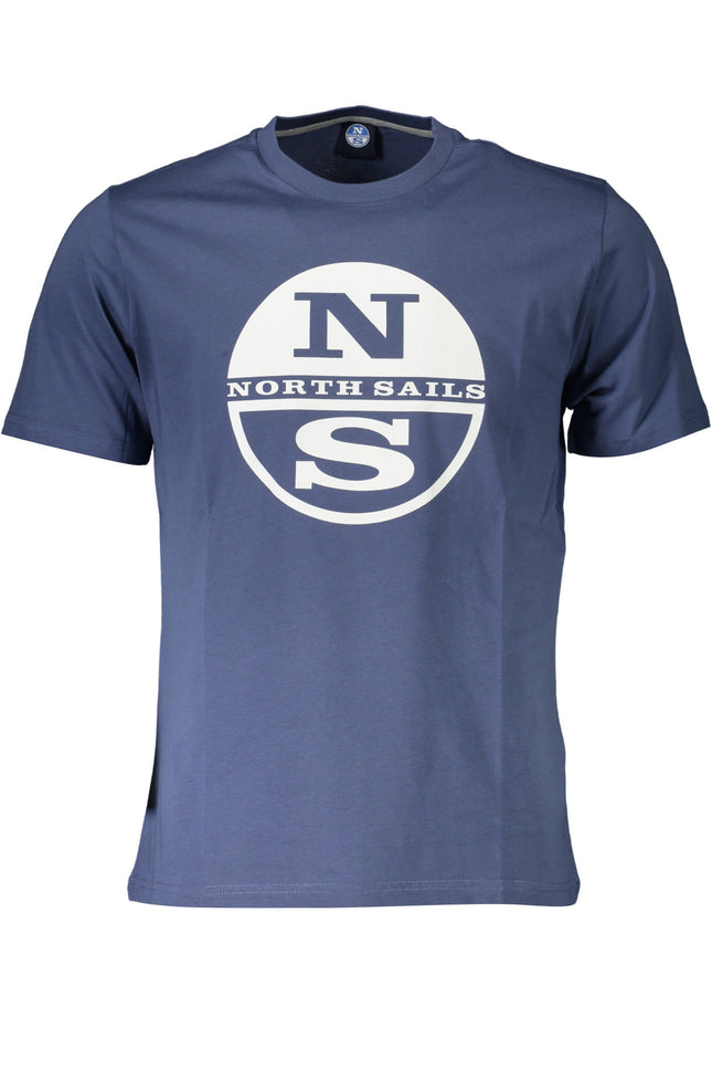 NORTH SAILS Kurzarm-T-Shirt Herren Blau – Logo-Druck aus Baumwolle | soulluna.de