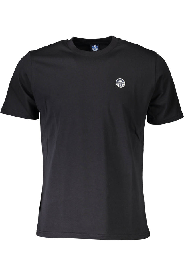 NORTH SAILS Kurzarm T-Shirt Herren Schwarz – Logo-Applikation für Sommer