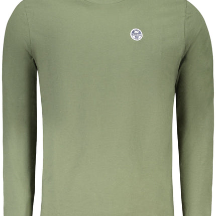 NORTH SAILS Langarm T-Shirt Herren – Blaues Basic mit Logo-Applikation