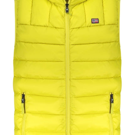 SEO. NORWAY 1963 Ärmellose Jacke Herren Grau – Leicht & Funktional für Herbst/Winter - Gelb Linkreich
