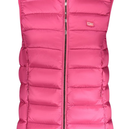 SEO. NORWAY 1963 Ärmelloses T-Shirt Damen – Rosa mit Logo-Applikation für Herbst/Winter - Rosa (RSROSELA) Linkreich