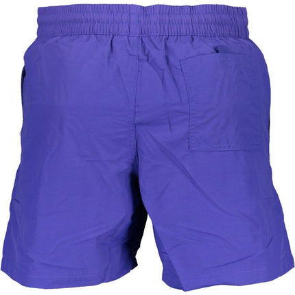 SEO. NORWAY 1963 Badeboxer Herren – Elastischer Bund mit Schnürung & praktischen Taschen - Blau Linkreich