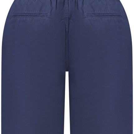 SEO. NORWAY 1963 Bermudashose Herren – Blaue Chino - Hose mit elastischem Bund für Sommer - Schwarz Linkreich