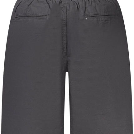 SEO. NORWAY 1963 Bermudashose Herren – Blaue Chino - Hose mit elastischem Bund für Sommer - Schwarz Linkreich
