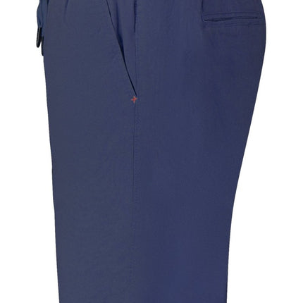 SEO. NORWAY 1963 Bermudashose Herren – Blaue Chino - Hose mit elastischem Bund für Sommer - Schwarz Linkreich