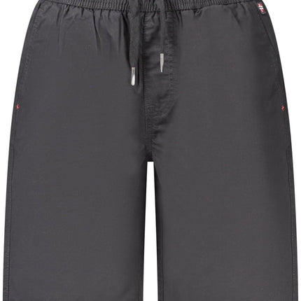 SEO. NORWAY 1963 Bermudashose Herren – Blaue Chino - Hose mit elastischem Bund für Sommer - Schwarz Linkreich