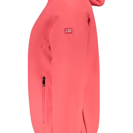 SEO. NORWAY 1963 Damen Jacke Rosa – Leichte Softshell - Jacke für Frühling/Sommer - Schwarz Linkreich