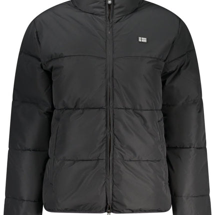 SEO. NORWAY 1963 Damen Jacke schwarz – Langärmlige Winterjacke mit Reißverschluss - Schwarz Linkreich
