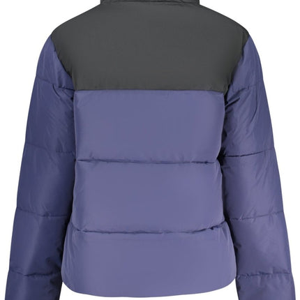 SEO. NORWAY 1963 Damen Jacke schwarz – Langärmlige Winterjacke mit Reißverschluss - Blau Linkreich