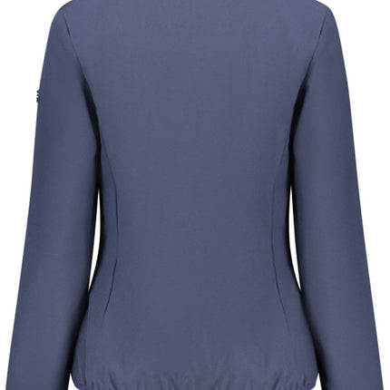 SEO. NORWAY 1963 Damenjacke Grau – Softshell mit Fleecefutter für Herbst/Winter - Blau Linkreich