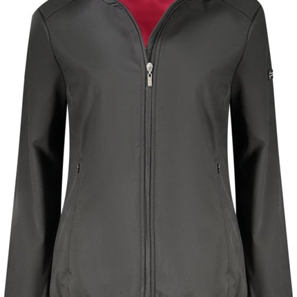 SEO. NORWAY 1963 Damenjacke Grau – Softshell mit Fleecefutter für Herbst/Winter - Schwarz Linkreich