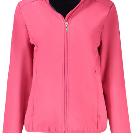 SEO. NORWAY 1963 Damenjacke Grau – Softshell mit Fleecefutter für Herbst/Winter - Rosa Linkreich