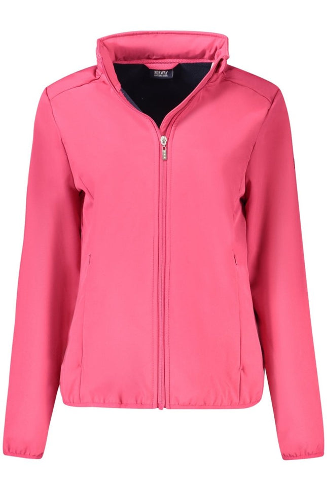 SEO. NORWAY 1963 Damenjacke Grau – Softshell mit Fleecefutter für Herbst/Winter - Rosa Linkreich