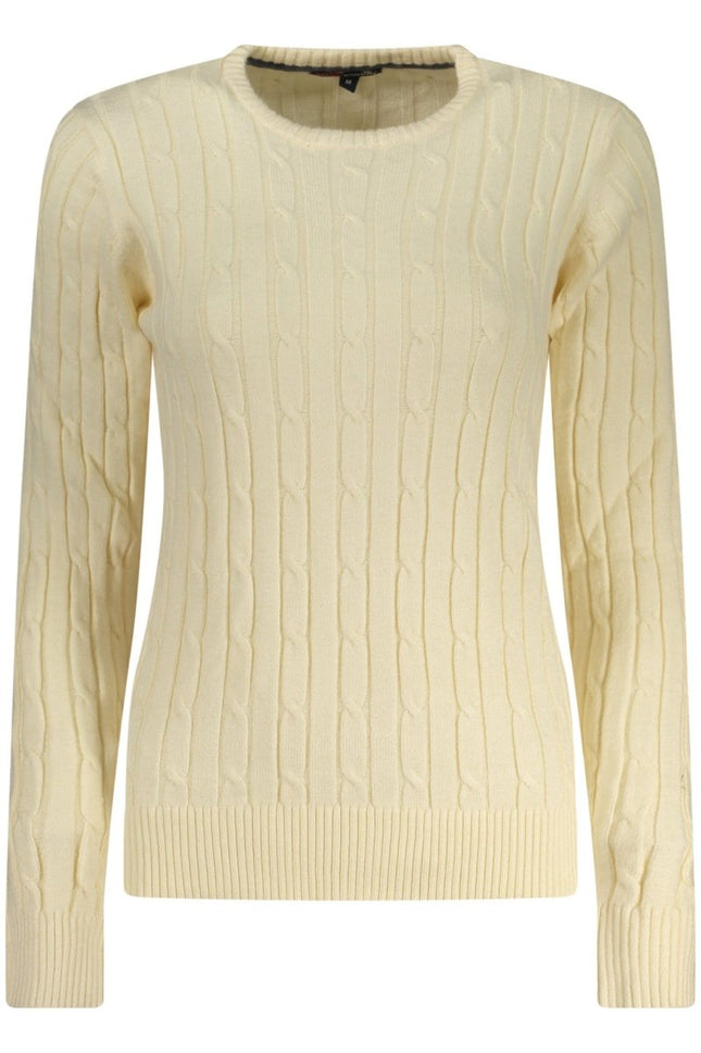 SEO. NORWAY 1963 Damenpullover weiß – Langärmliger Winterpullover für Damen - Weiß Linkreich