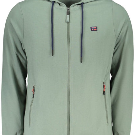 SEO. NORWAY 1963 Herren Sweatshirt – mit Kapuze, mit Taschen - Grün Linkreich