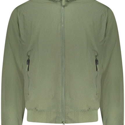 SEO. NORWAY 1963 Jacke Herren – Schwarze Fleece - Jacke für Herbst/Winter - Grün Linkreich