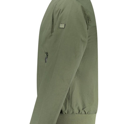 SEO. NORWAY 1963 Jacke Herren – Schwarze Fleece - Jacke für Herbst/Winter - Grün Linkreich