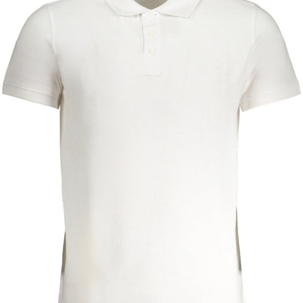 SEO. NORWAY 1963 Poloshirt Herren – Weißes Kurzarm - Polo mit Logo - Stickerei - Weiß Linkreich