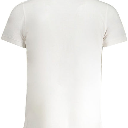 SEO. NORWAY 1963 Poloshirt Herren – Weißes Kurzarm - Polo mit Logo - Stickerei - Weiß Linkreich