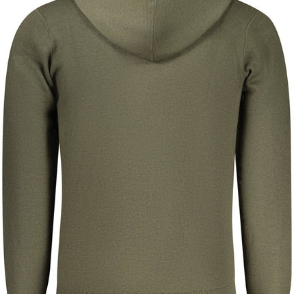 SEO. NORWAY 1963 Strickjacke Herren – Blaue Kapuzenjacke für Herbst/Winter - Grün Linkreich