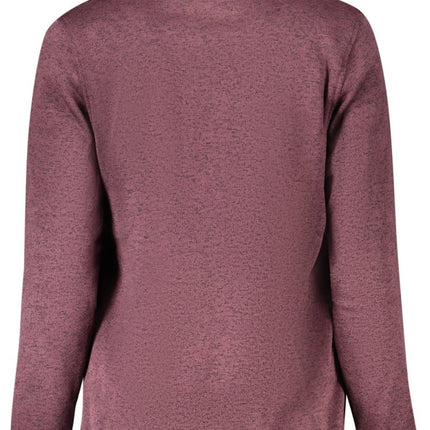 SEO. NORWAY 1963 Sweatshirt Damen mit Reißverschluss – Lila Langarm - Sweatshirt für Herbst/Winter - Schwarz Linkreich