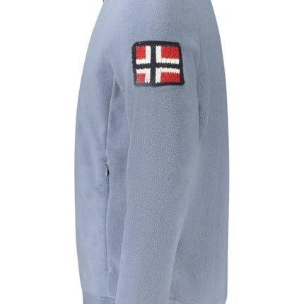 SEO. NORWAY 1963 Sweatshirt Herren mit Reißverschluss – Fleece - Wärme für Herbst/Winter - Blau Linkreich