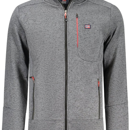 SEO. NORWAY 1963 Sweatshirt Herren mit Reißverschluss – Warmes Herbst/Winter Design - Blau Linkreich