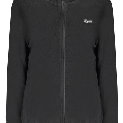 SEO. NORWAY 1963 Zip - Sweatshirt Damen – Schwarzes Fleece mit Reißverschluss | soulluna.de - Schwarz Linkreich