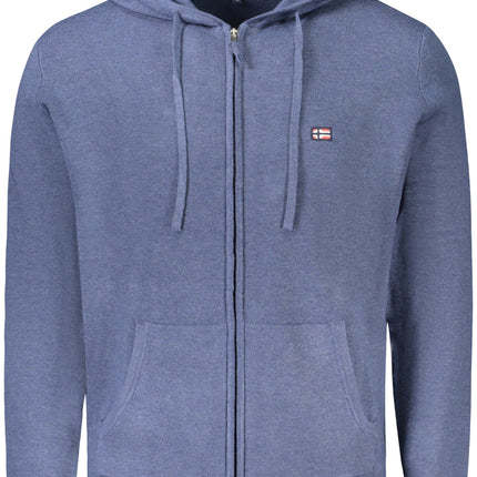 NORWAY 1963 Blauer Herren-Cardigan – Kapuzen-Cardigan für Herbst/Winter | soulluna.de