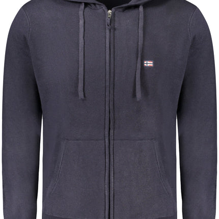 NORWAY 1963 Blauer Herren-Cardigan – Kapuzen-Cardigan für Herbst/Winter | soulluna.de