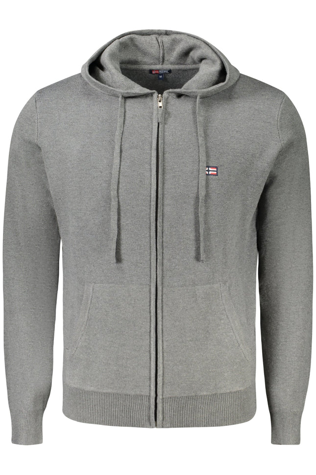 NORWAY 1963 Blauer Herren-Cardigan – Kapuzen-Cardigan für Herbst/Winter | soulluna.de
