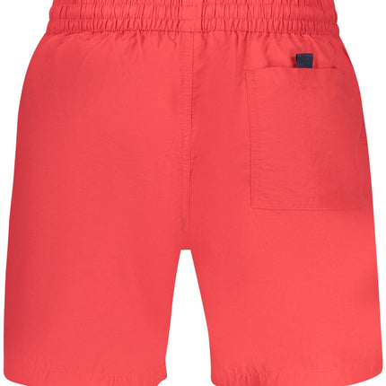 NORWAY 1963 Badeboxer Herren – Roter Mann Print mit Kontrastdetails