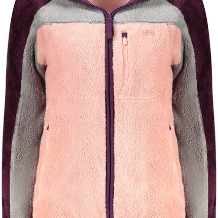 NORWAY 1963 Sweatshirt Damen mit Reißverschluss – Rosa Hoodie für Herbst/Winter