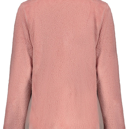 NORWAY 1963 Rosa Damen-Sweatshirt mit Reißverschluss – Plüsch & praktische Taschen