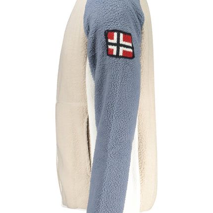 NORWAY 1963 Sweatshirt Herren mit Reißverschluss – Beige Fleece-Pullover für Herbst/Winter