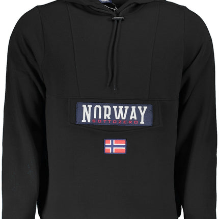 NORWAY 1963 Sweatshirt Herren mit Reißverschluss – Blaues Kapuzen-Sweatshirt für Herbst/Winter