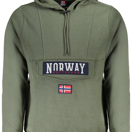 NORWAY 1963 Sweatshirt Herren mit Reißverschluss – Blaues Kapuzen-Sweatshirt für Herbst/Winter