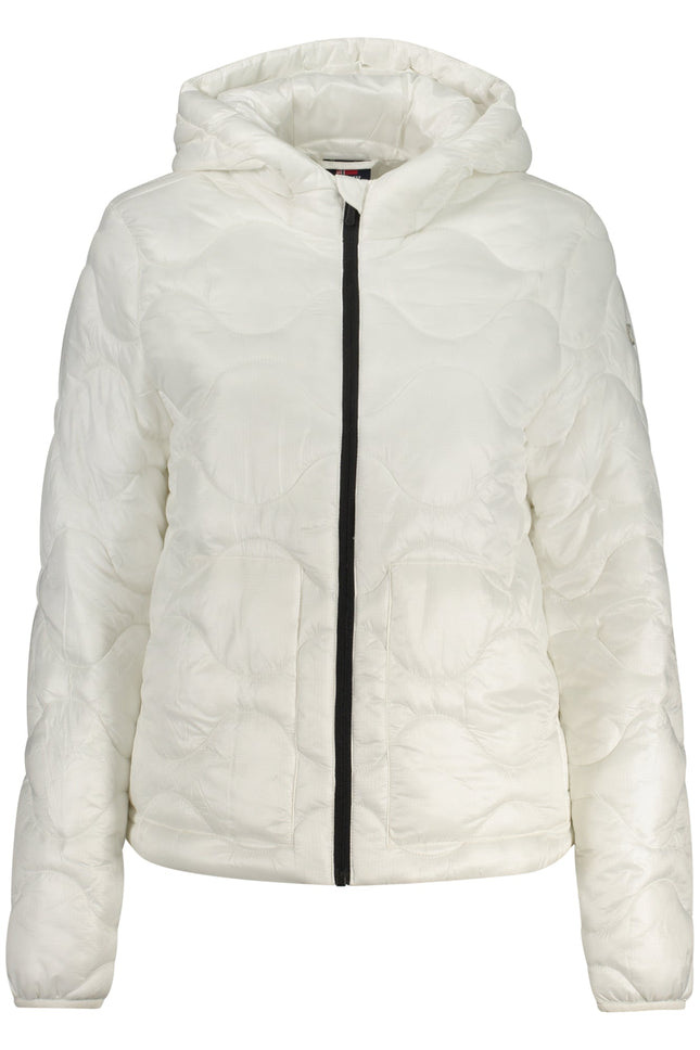 NORWAY 1963 Weisse Damenjacke mit Kapuze – Warme Winterjacke für Damen