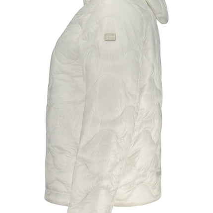 NORWAY 1963 Weisse Damenjacke mit Kapuze – Warme Winterjacke für Damen