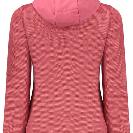 NORWAY 1963 Rosa Damenjacke mit Fleecefutter – Warme Kapuzenjacke für Herbst/Winter