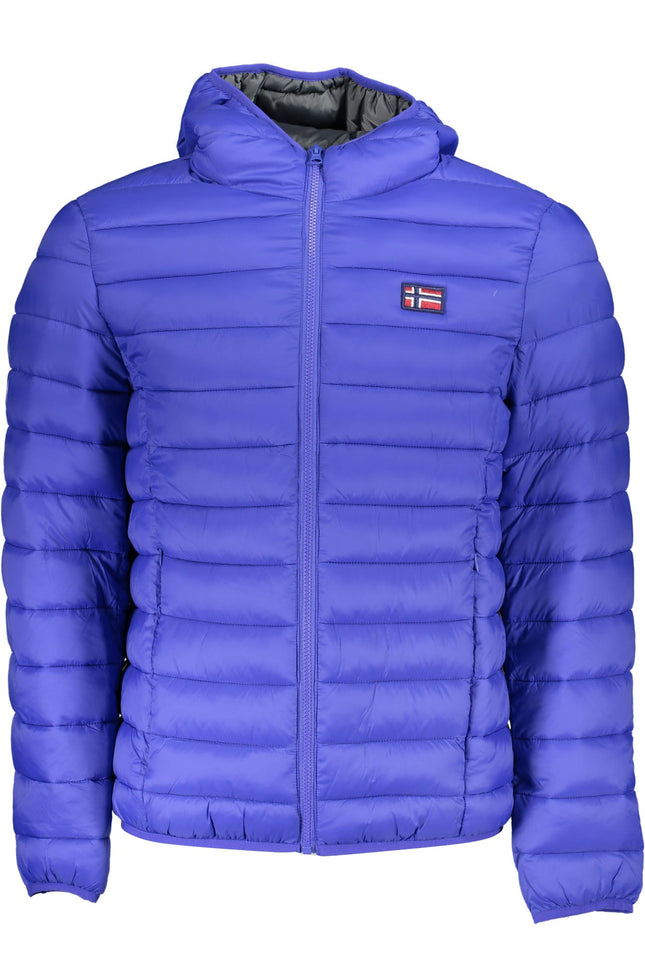 NORWAY 1963 Blaue Herrenjacke – Wasserdichte Kapuzenjacke für Herbst/Winter