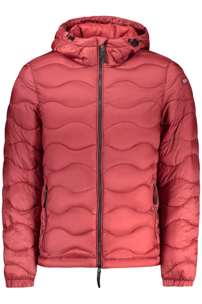 NORWAY 1963 Herren Jacke Rot – Warme Winterjacke mit Kapuze für Herren