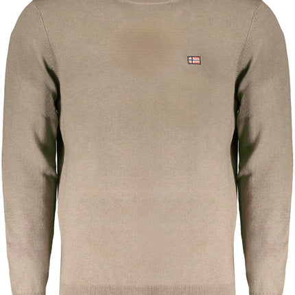 NORWAY 1963 Herren Pullover Grau – Langarm mit Stickerei für Herbst/Winter