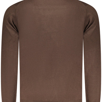 NORWAY 1963 Pullover Herren – Brauner Rollkragen mit Stickerei | Wintermode