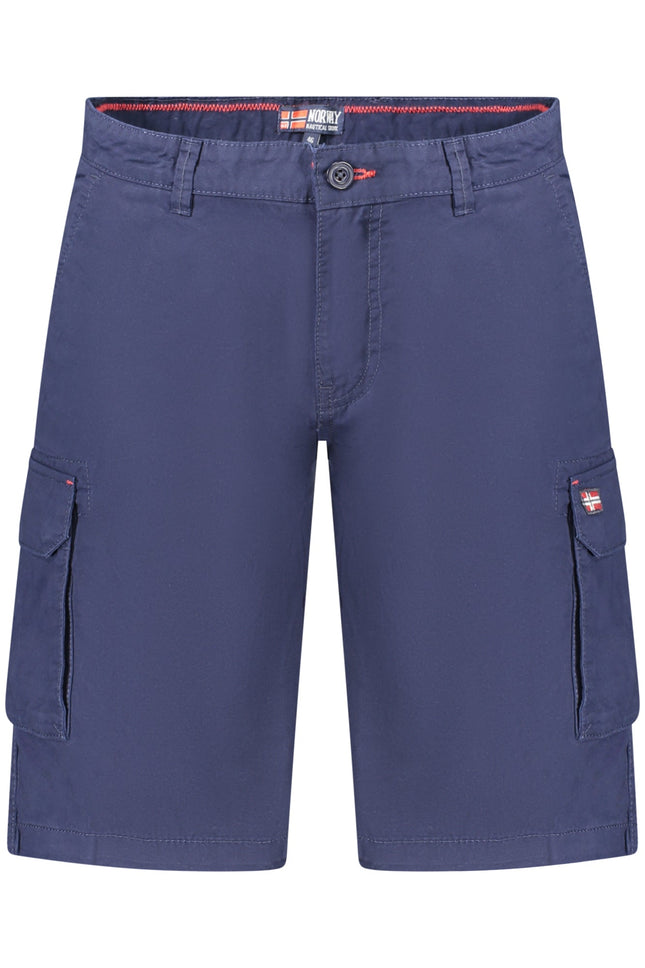 NORWAY 1963 Herren Bermudashose Grün – Cargo Design mit 4 Taschen für Sommer