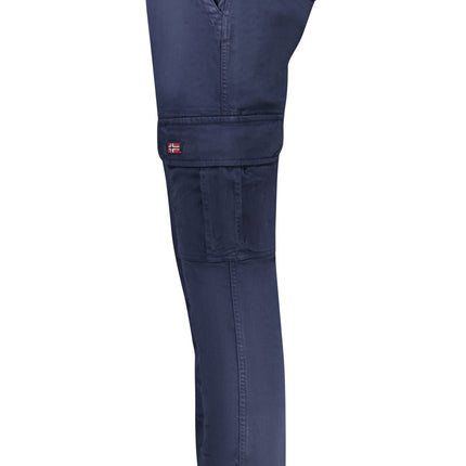 NORWAY 1963 Herren Hose Blau – 4-Pocket Design mit Stickerei für Herbst/Winter