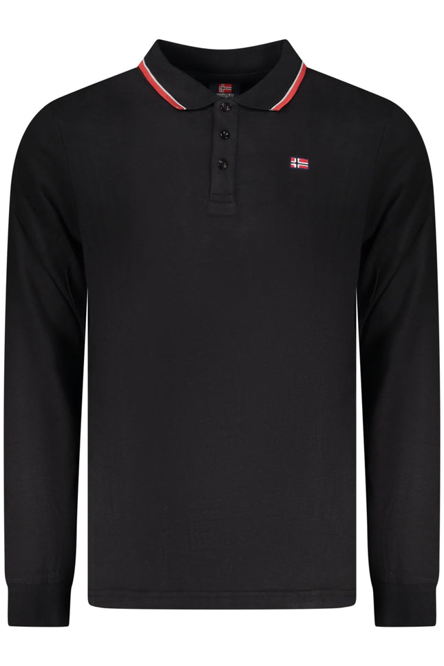 NORWEGEN 1963 HERREN-POLOSHIRT MIT LANGÄRMLIGEN ÄRMELN, SCHWARZ