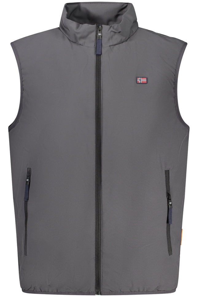 NORWAY 1963 Herren Grau Ärmellose Jacke – Fleece-Innenfutter für Herbst/Winter