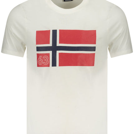 NORWEGEN 1963 HERREN KURZARM T-SHIRT WEISS