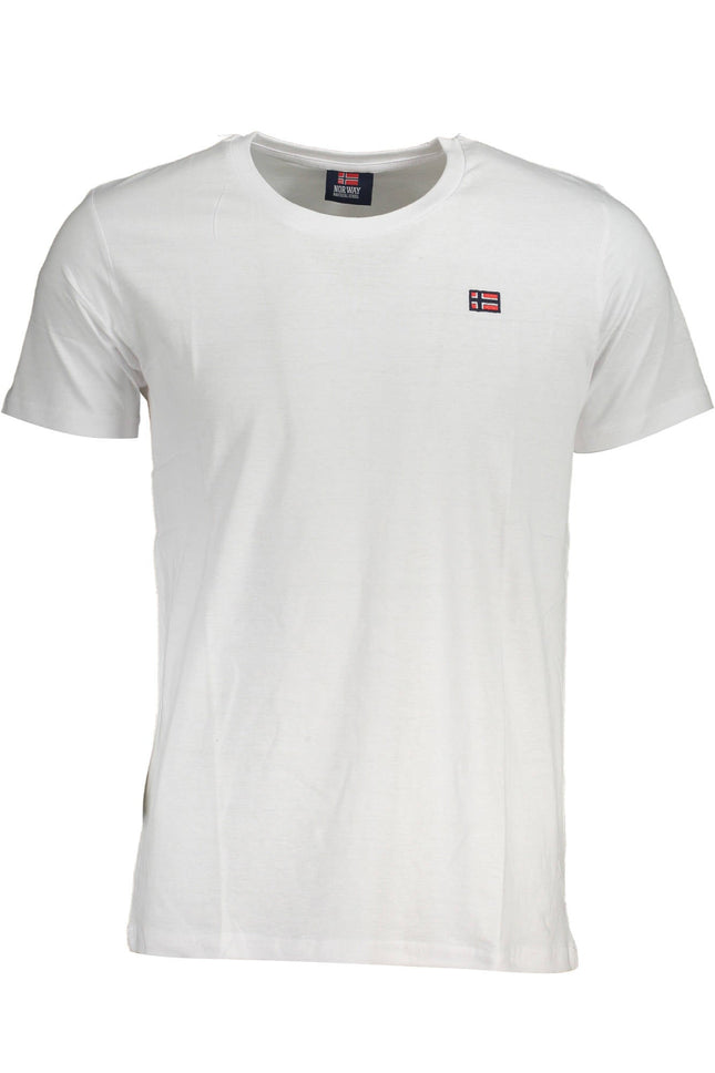 NORWEGEN 1963 HERREN KURZARM T-SHIRT WEISS